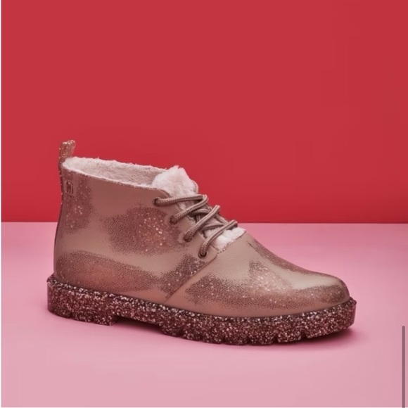 Melissa Flecked Glitter Fluffy Boot - Picture 6 of 6